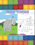 ZOO TIERE - Malbuch Für Kinder