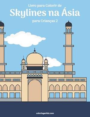 Livro para Colorir de Skylines na Ásia para Crianças 2