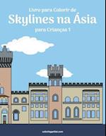 Livro para Colorir de Skylines na Ásia para Crianças 1