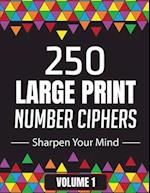 250 Large Print Number Ciphers to Sharpen Your Mind