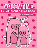 Valentine Animals Coloring Book For Toddlers