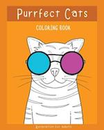 Purrfect Cats Coloring Book