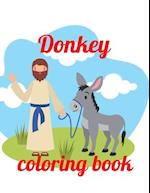 Donkey coloring book