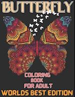 Butterfly coloring book for adult worlds best edition