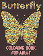 Butterfly coloring book for adult