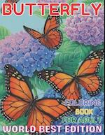 Butterfly coloring book for adult worlds best edition