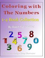 Coloring With the Numbers 1-4 book Collection.