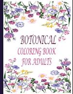 Botonical Coloring Book For Adults