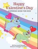 Happy Valentine's Day Coloring Book for Kids