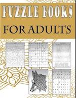 Puzzle books for adults: Fun and relaxing Activity Puzzle Book for Adults, Word search, Sudoku, mandala , Killer Sudoku and mazes 8,5"x11" 