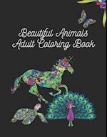 Beautiful Animals Adult Coloring Book