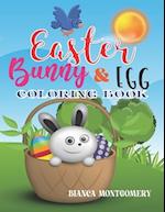 Easter Bunny & Egg Coloring Book