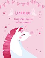 Licorne Enfants Saint Valentin Livre de coloriage