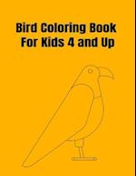 Bird Coloring Book For Kids 4 and Up