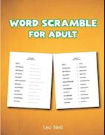 Word Scramble for Adult