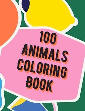 100 Animals Coloring Book