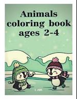 animals coloring book ages 2-4