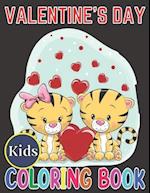 Valentine's day kids coloring book