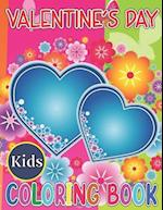 Valentine's day kids coloring book