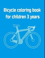 Bicycle coloring book for children 3 years