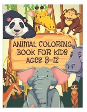 animal coloring book for kids ages 8-12