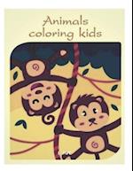 animals coloring kids