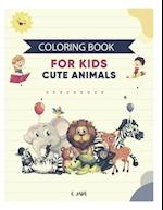 coloring book for kids cute animals