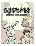 animals coloring book for kids ages 3-5