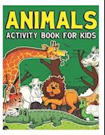 animals activity book for kids