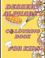 Dessert Alphabet Colouring Book For Kids