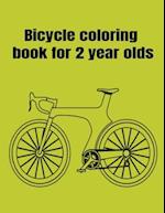 Bicycle coloring book for 2 year olds