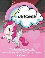 Unicorn activity book for kids ages 4-8 a fun kid workbook