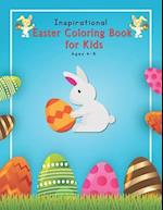 Inspirational Easter Coloring Book for Kids Ages 4-8