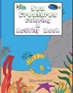 Sea Creatures Coloring & Activity Book