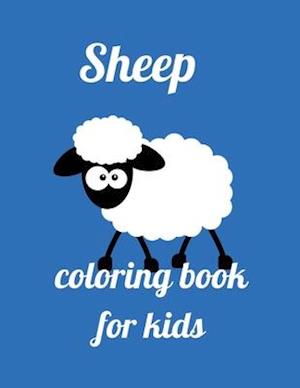 Sheep coloring book for kids