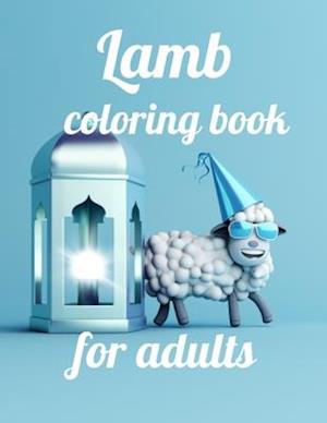 Lamb coloring book for adults