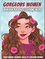 Gorgeous Women-Beautiful Portraits Coloring Book