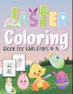 Easter Coloring Book For Kids Ages 4-8