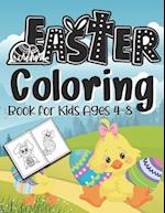 Easter Coloring Book For Kids Ages 4-8