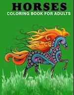 Horses Coloring Book For Adults