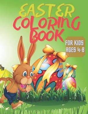 Easter Coloring Book for Kids Ages 4-8