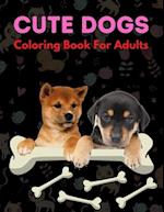 Cute Dogs Coloring Book For Adults