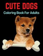 Cute Dogs Coloring Book For Adults