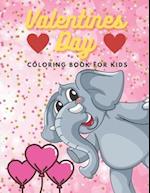 Valentines Day Coloring Book For Kids: ages 4-8 Animals , Construction Vehicles And More 