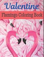 Valentine Flamingo Coloring Book
