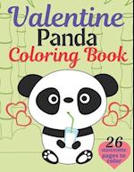 Valentine Panda Coloring Book
