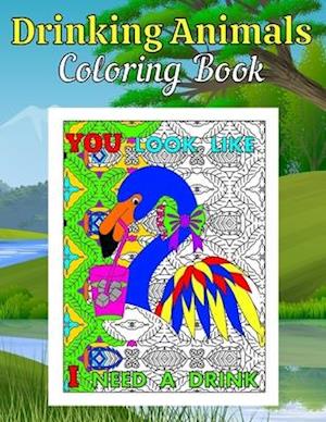 Drinking Animals Coloring Book