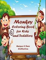 Monkey Coloring Book for Kids and Toddlers