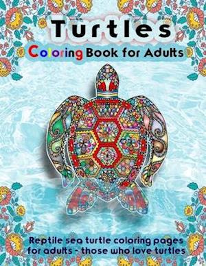 Turtles Coloring Book for Adults