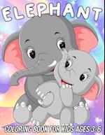Elephant Coloring Book for Kids Ages 3-6 : Fun, Cute and Unique Coloring Pages for Girls and Boys with Beautiful Elephant Designs 